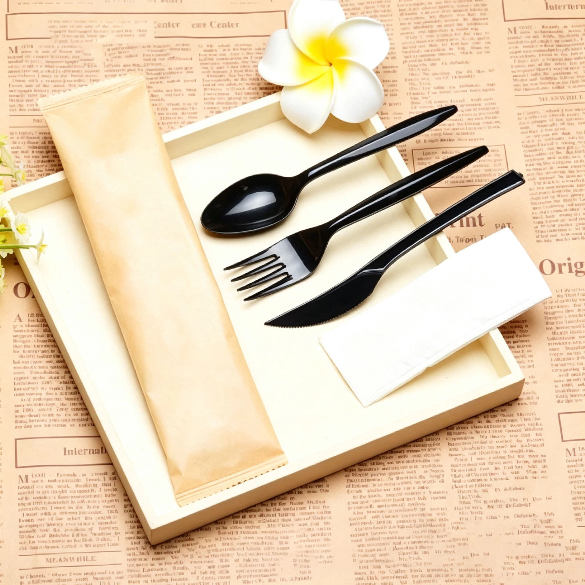 Disposable cutlery (fork, spoon, knife) 2