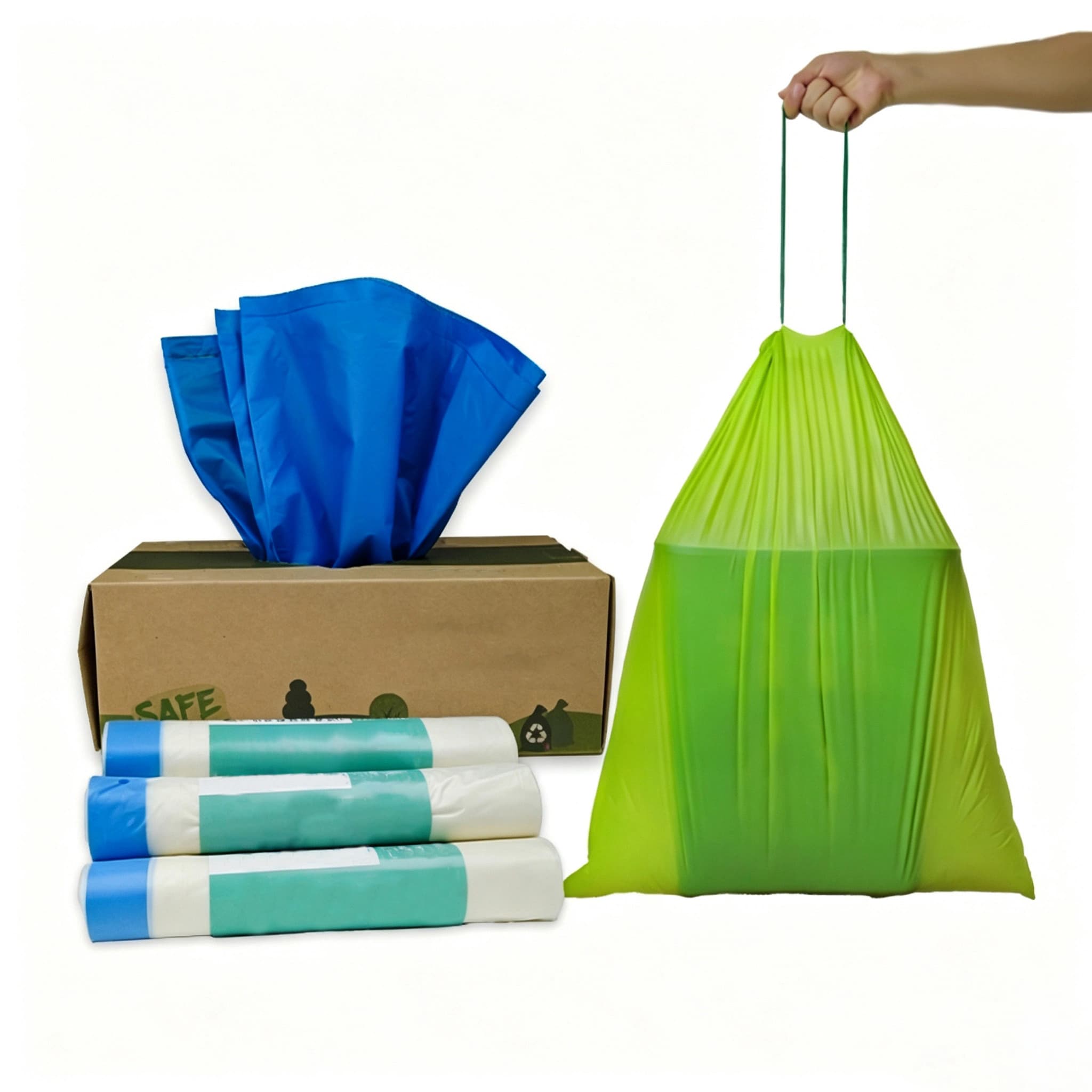 Compostable drawstring bag 3